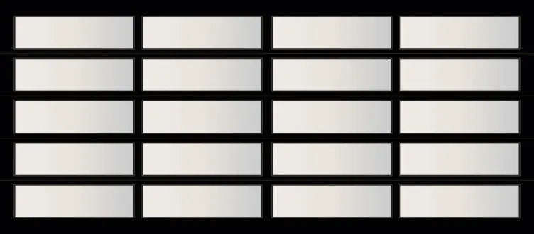 14 FT Wide By 10 FT Tall Full View Garage Door Matt Black Finish With Clear Glass