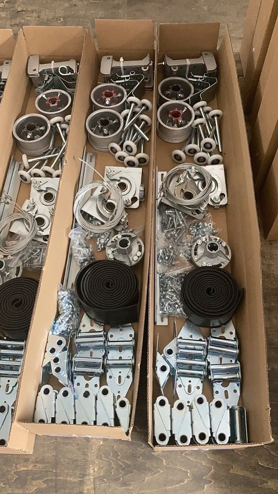 12 FT Wide By 10 FT Tall Full View Garage Door Matt Black Finish With Clear Glass