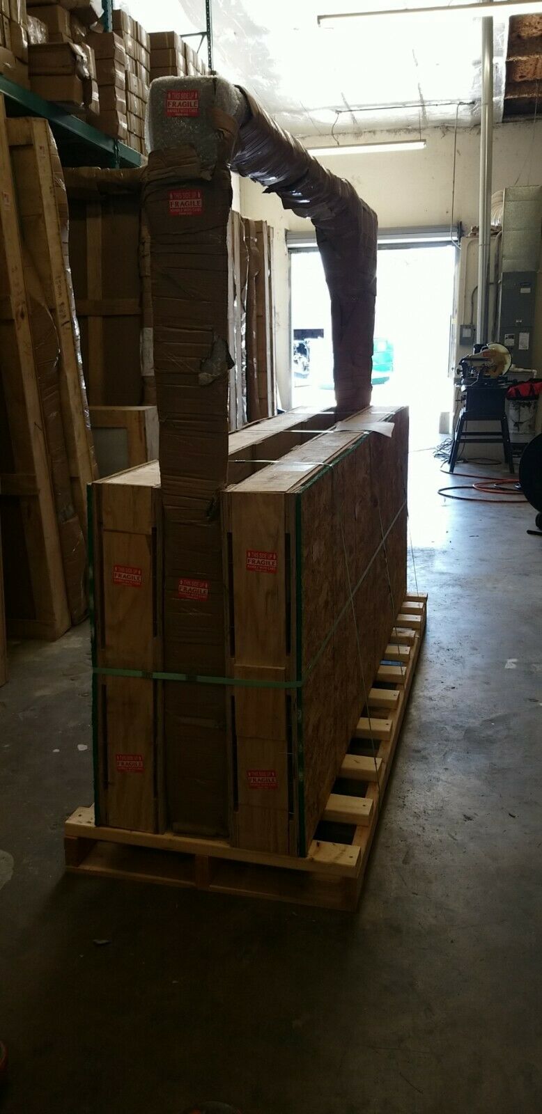 Cisco Model Pre Hung Single Front Entry Wrought Iron Door With Water Cube Glass